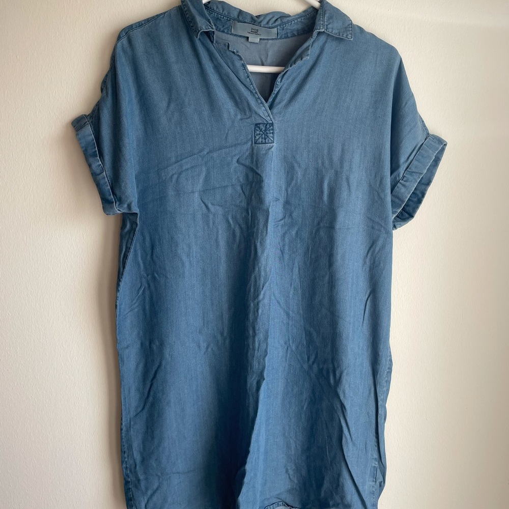 Blue Jean like midi dress size medium